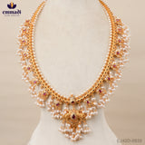 Mandalini Guttapusalu Red Long Necklace