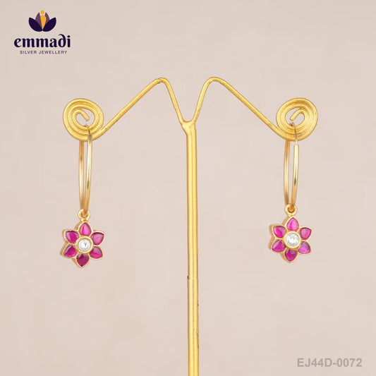 Meghavini Kundan Pink Hangings