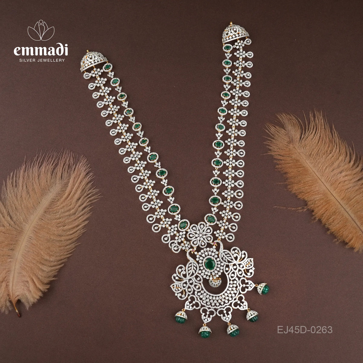 Nirigii Premium Cz Multi Long Necklace