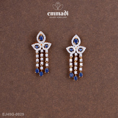 Padmashri Premium Cz Blue Hangings