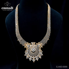 Ananya's Premium CZ Multi Long Necklace: Handcrafted with Pure Gold Plating on Pure 92.5 Silver