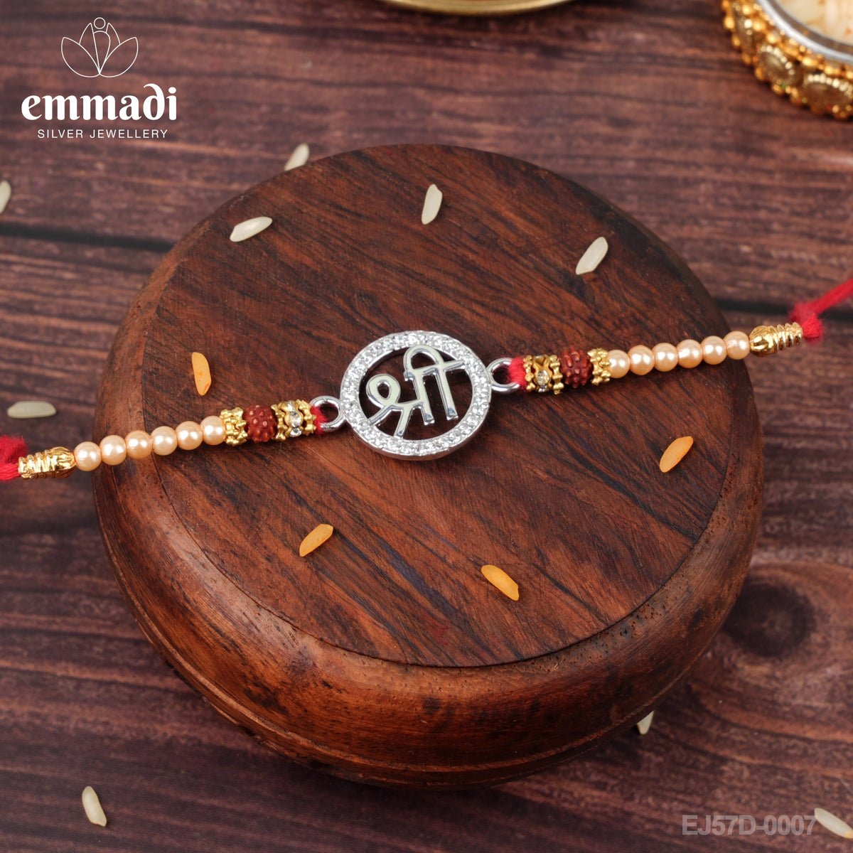 Handcrafted Silver Rakhi for Raksha Bandhan