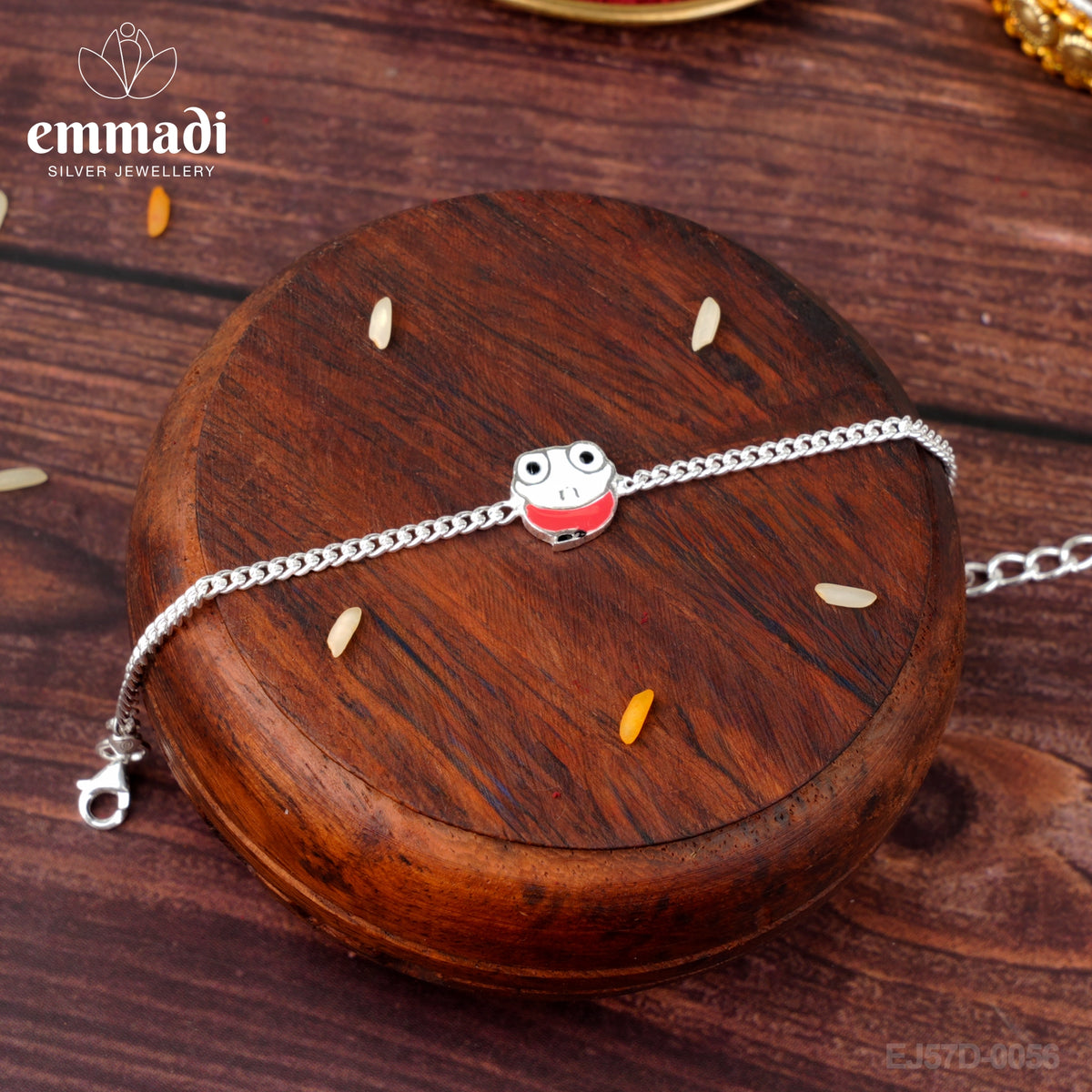 Handcrafted Silver Rakhi for Raksha Bandhan