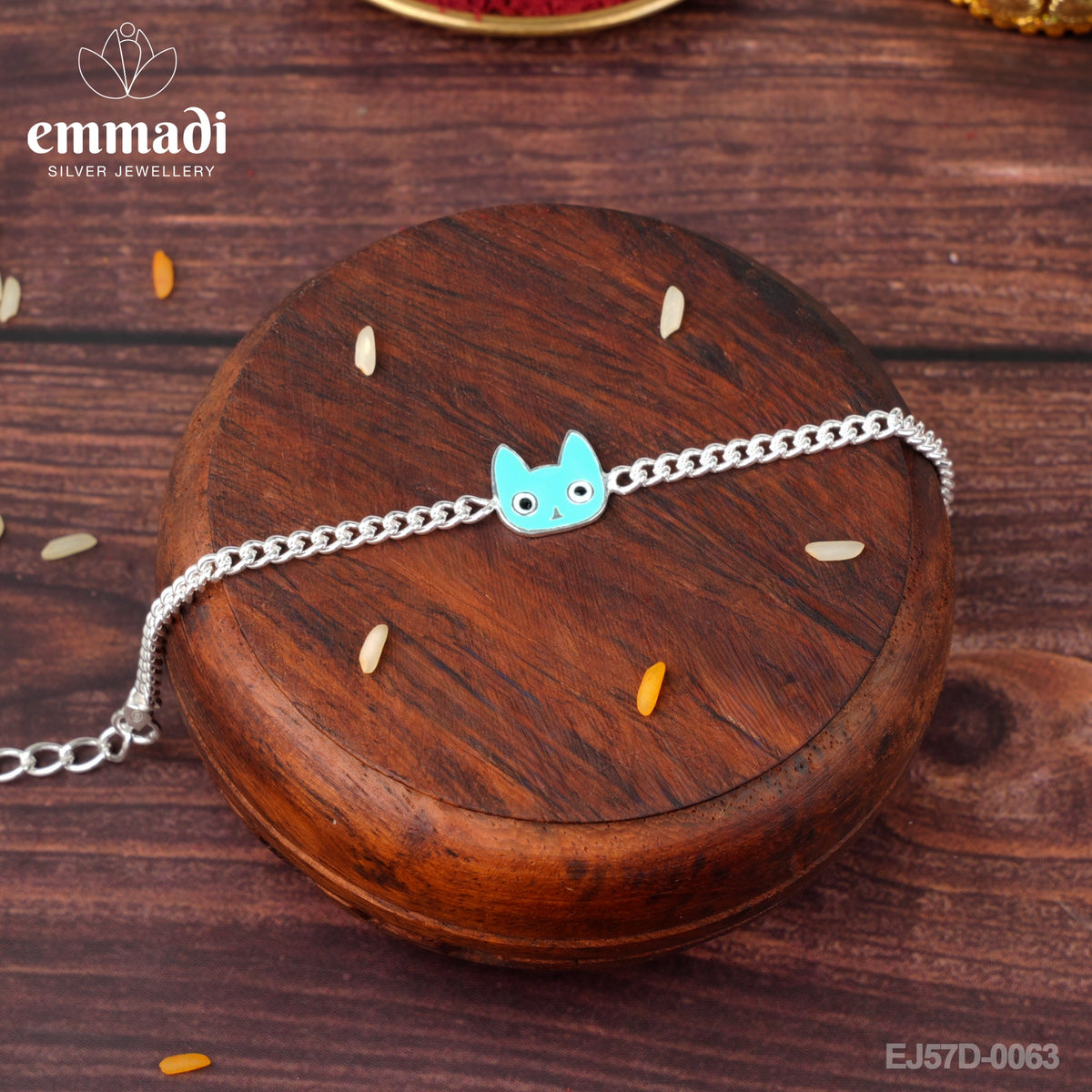 Handcrafted Silver Rakhi for Raksha Bandhan