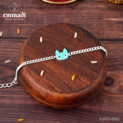 Handcrafted Silver Rakhi for Raksha Bandhan