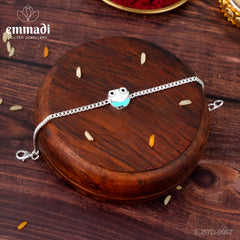Handcrafted Silver Rakhi for Raksha Bandhan