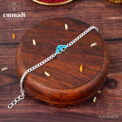 Handcrafted Silver Rakhi for Raksha Bandhan