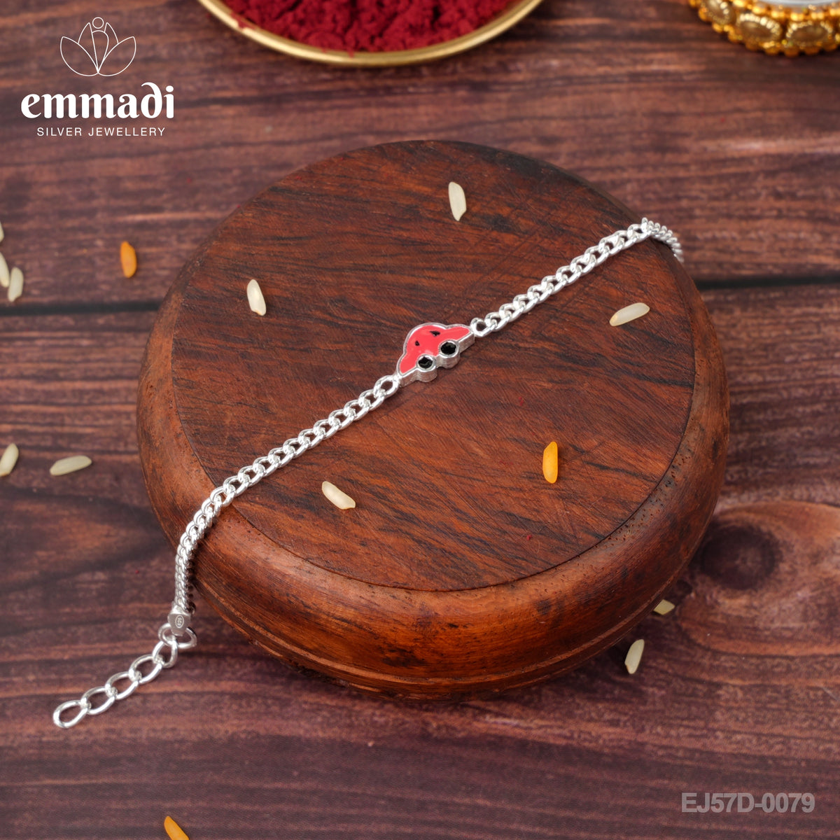 Handcrafted Silver Rakhi for Raksha Bandhan