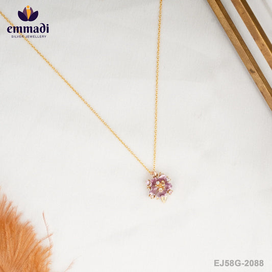 Viona Pink Pendant: Exquisite Indian Jewelry Collection for Elegance