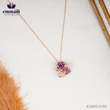 Viona Pink Pendant: Exquisite Indian Jewelry Collection for Elegance