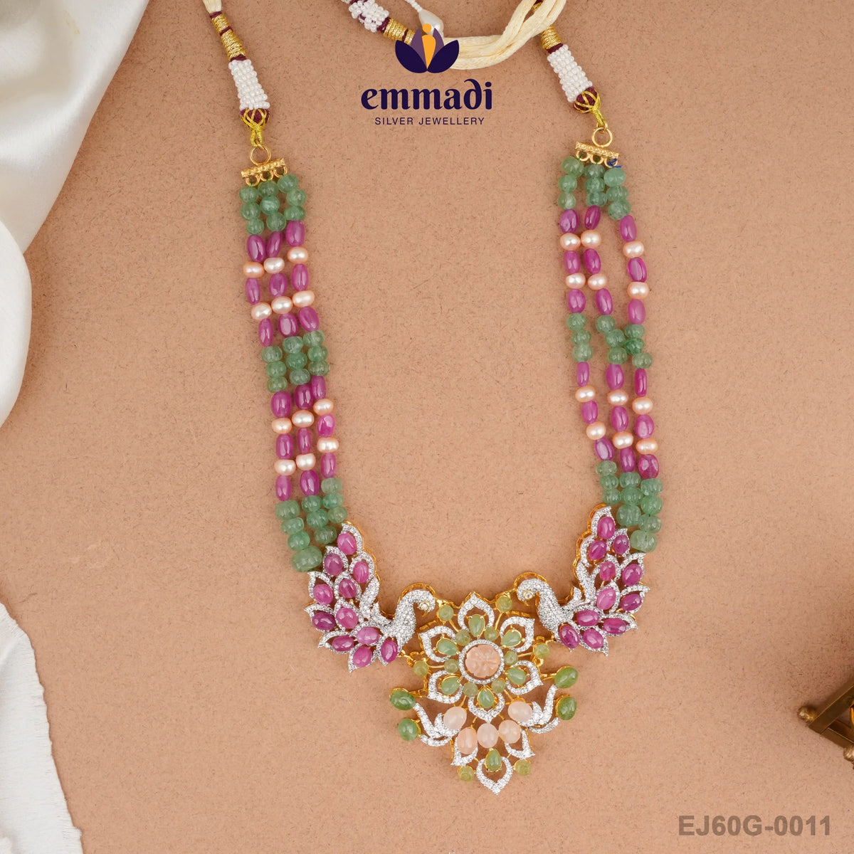 Shakti Jewels: Handcrafted Indian Gemstone Necklace Collection with Pure Gold Plating on 92.5 Silver