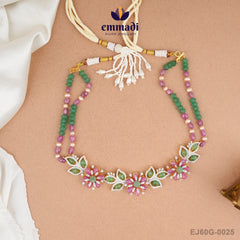 Amrita's Gemstone Multi Long Necklace - Handcrafted Indian Jewellery