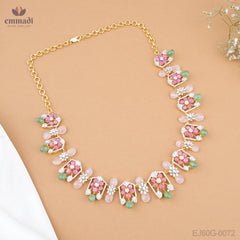 Beatrice's Dazzling Multi-Colored Gemstone Necklace