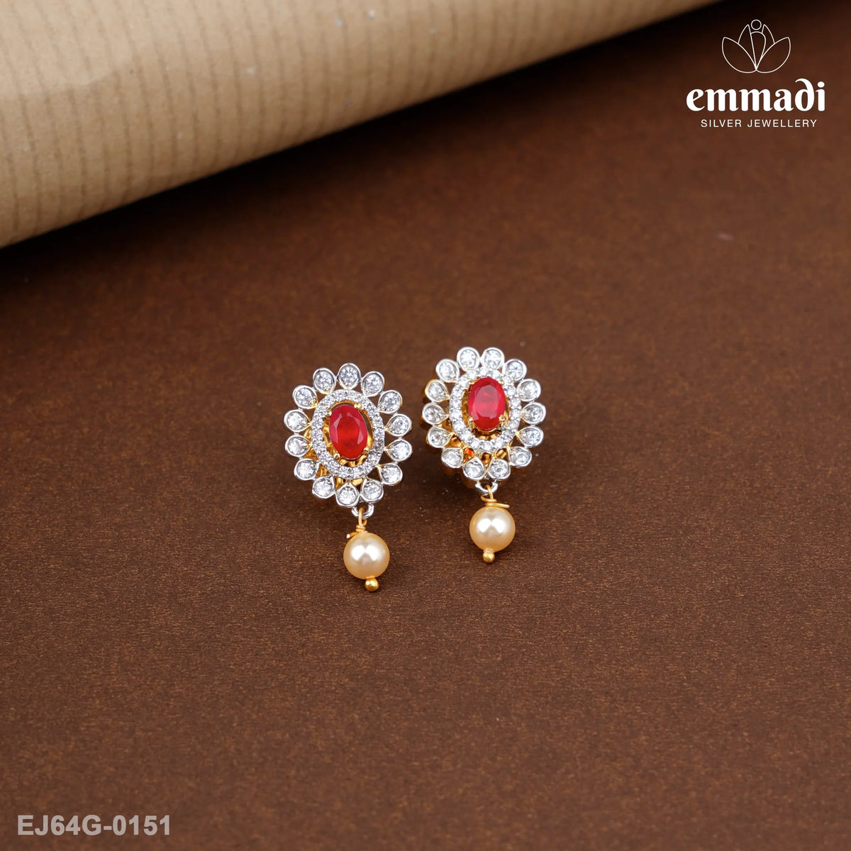 Vaivasvati Premium Cz Red Studs