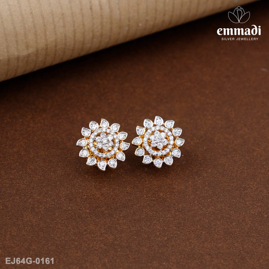 Chandrakali Premium Cz White Studs