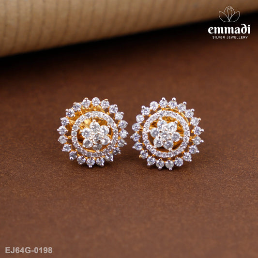 Jaganmohini Premium Cz White Studs