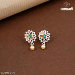 Pahmagandhi Premium Cz Green Studs