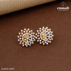 Janaknandini Premium Cz White Studs