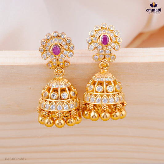 ANUMOL Exquisite Pink Stone Buttalu Jewelry