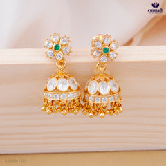 ANURAGINI Exquisite Green Stone Buttalu