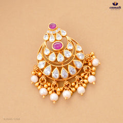 ANUSREAH Elegant Pink Stone Pendant