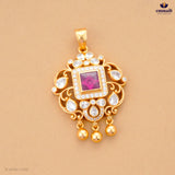 Anusree's Pink Stone Pendant Collection