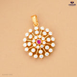ANUSRIE Exquisite Pink Stone Pendant