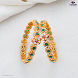 Anuvana Exquisite Green Stone Bangles