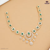 Aranyaka Exquisite Green Premium CZ Necklace
