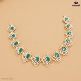 ARIKTHA Exquisite Green CZ Necklace Collection