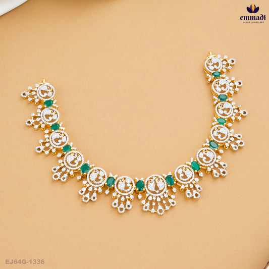 ARTHIKA Premium Green CZ Necklace