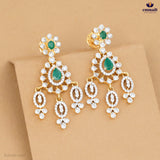 ARUNIMA Premium Green CZ Hangings