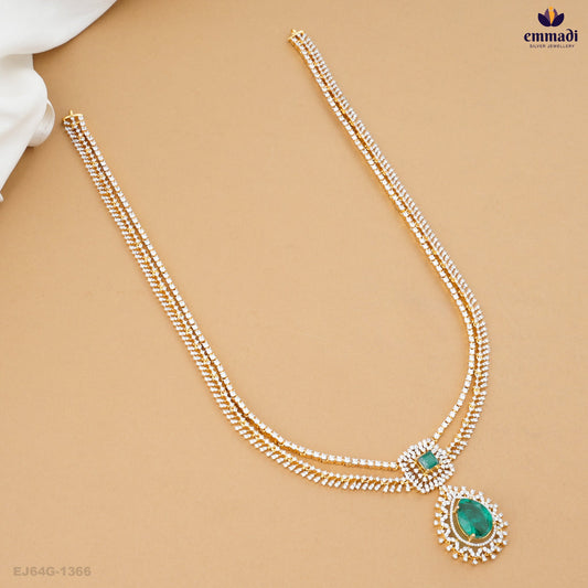 ASHRITHA Silver Long Necklace Collection