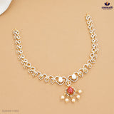 AYUSHMATI Premium Orange CZ Necklace