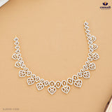 BAANI Elegant White CZ Necklace