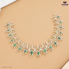 BAHULA Elegant Green CZ Necklace