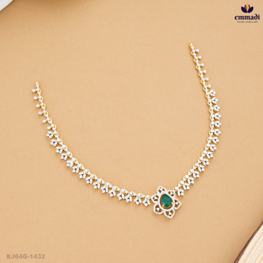 BALAMBIGAI Exquisite Green CZ Necklace