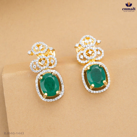 BANHISHIKHA Premium CZ Green Hangings