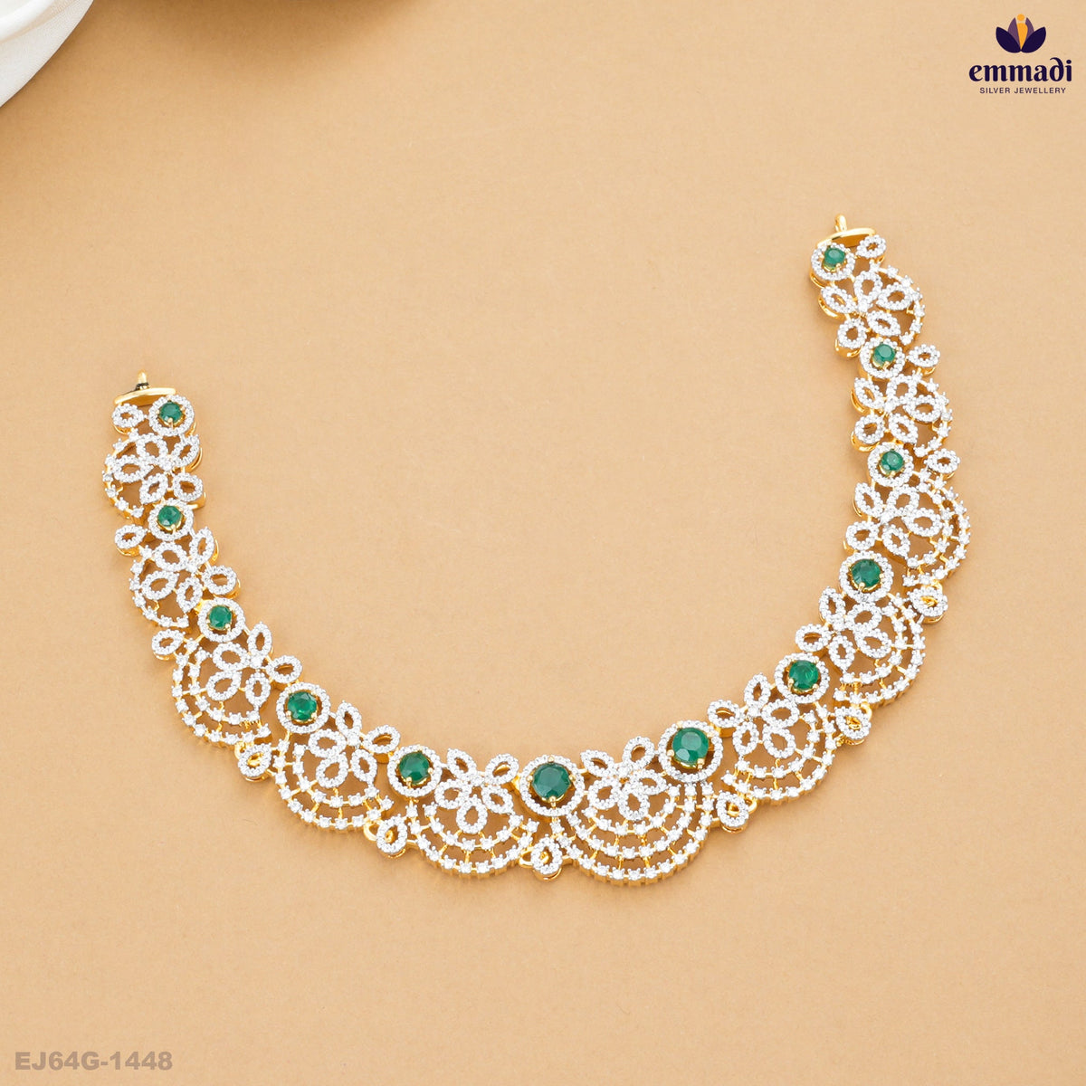 BANSURIE Exquisite Green CZ Necklace