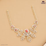 BANUMATHY Exquisite Red CZ Necklace