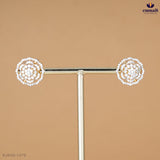 BHAGYASREE Premium CZ White Studs