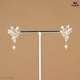 BHAMINI Exquisite White CZ Studs