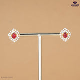 BHARATI Stunning Red Premium CZ Studs