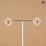 BHARATIE Premium CZ Red Studs Collection