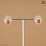 Bhavane Radiant Red CZ Studs Collection
