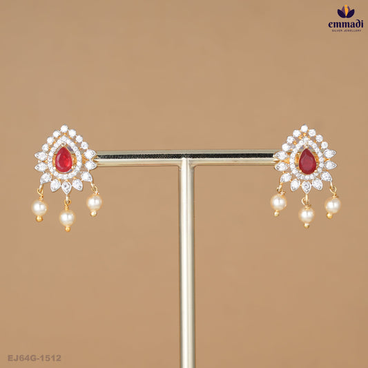 BINCY Premium Red CZ Studs