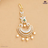 Cakshaya Stunning Green Papidi Billa Jewellery