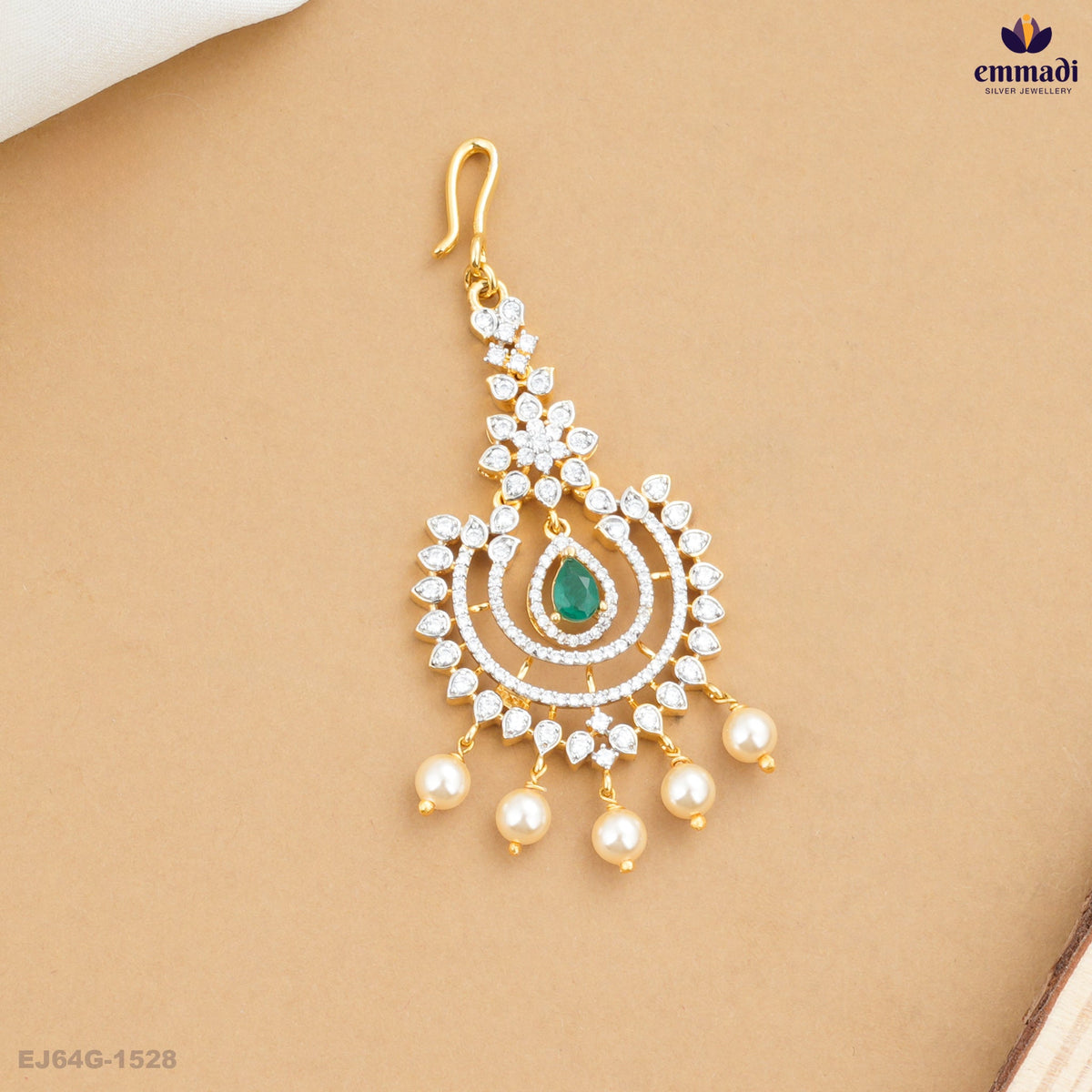CHABI Premium CZ Green Silver Jewellery