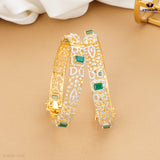 CHADNA Radiant Green Premium CZ Bangles