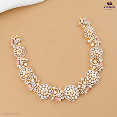 Champakali Radiant Pink Gemstone Necklace